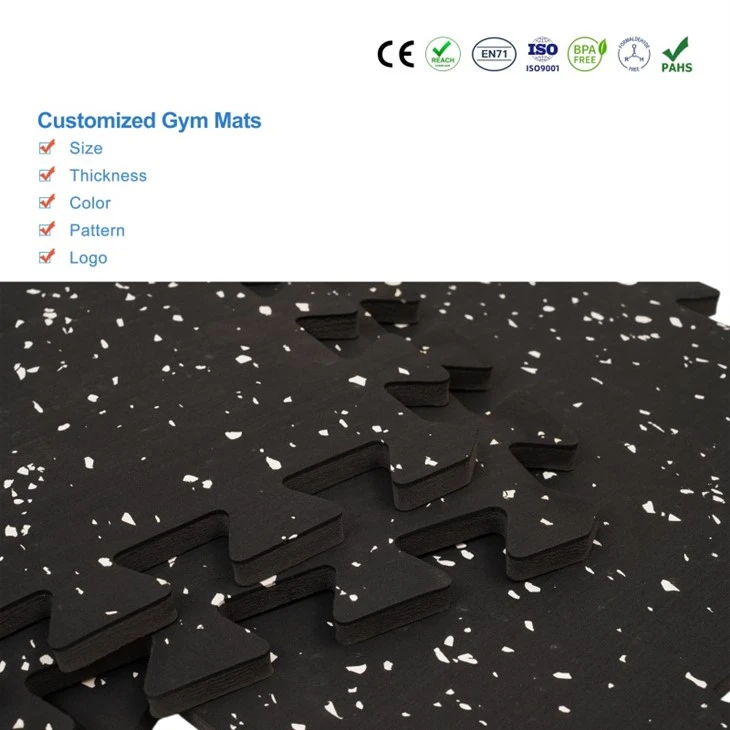 Interlocking Rubber Gym Flooring factory